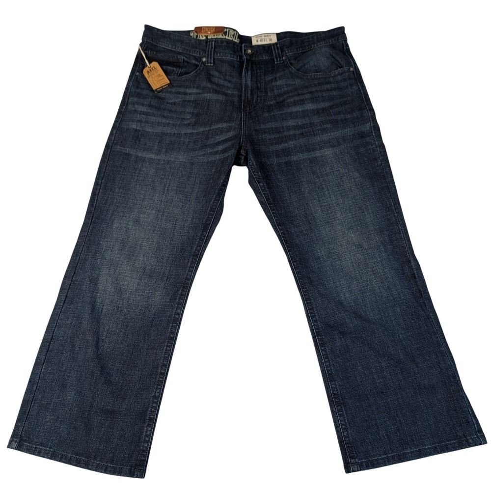T.K. Axel Mens Slim Boot Stretch Jeans Dark Wash Denim 40x30 AA00075-MN